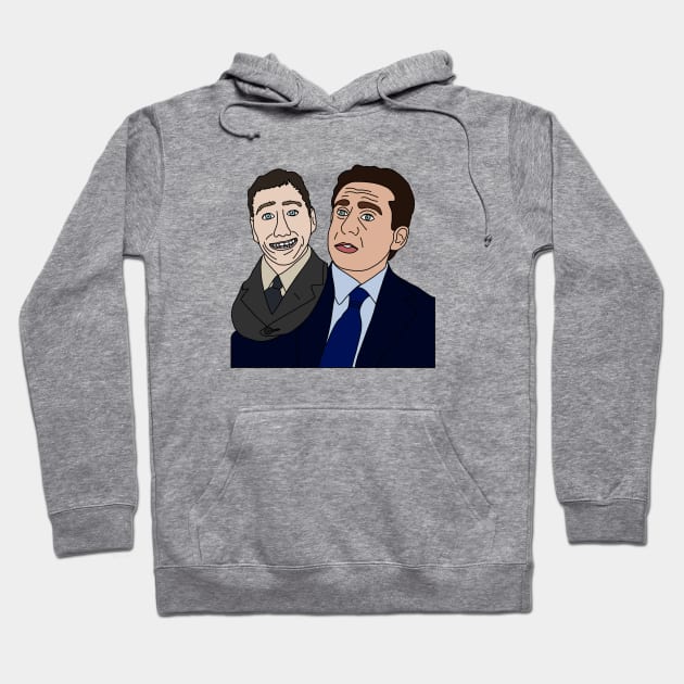 Michael Scott Paper Mache Hoodie by Eclipse in Flames